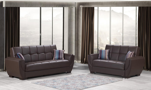 Air #116 - Brown Pu Living Room Set