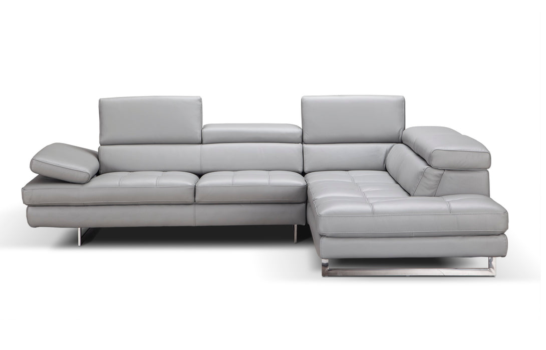 A761 Italian Leather Sectional 