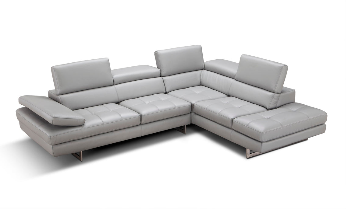 A761 Italian Leather Sectional 