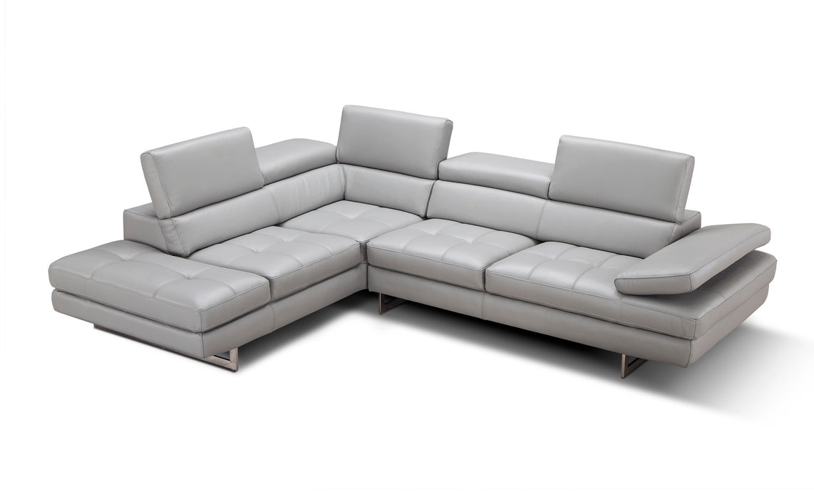 A761 Italian Leather Sectional 