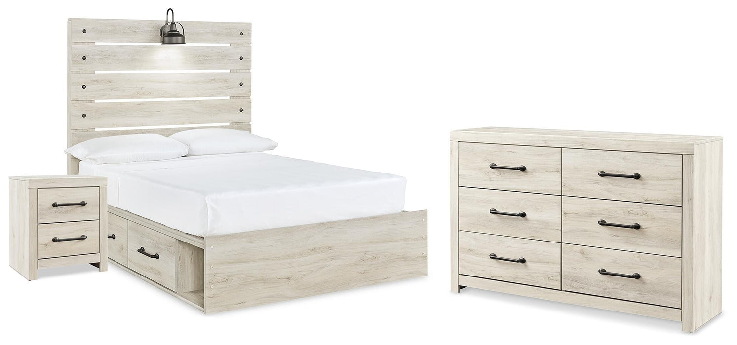 Cambeck King Panel Bed with 2 Storage Drawers - Full