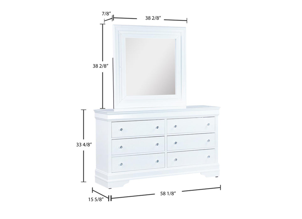 B100 Dresser & Mirror
