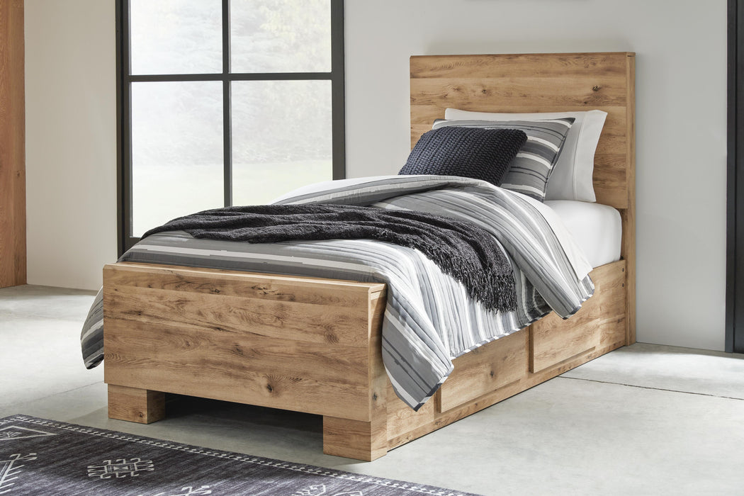 Hyanna Panel Bed with 1 Side Storage