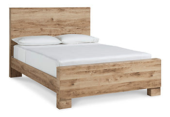 Hyanna King Panel Storage Bed with 2 Under Bed Storage Drawers - Brown/Beige