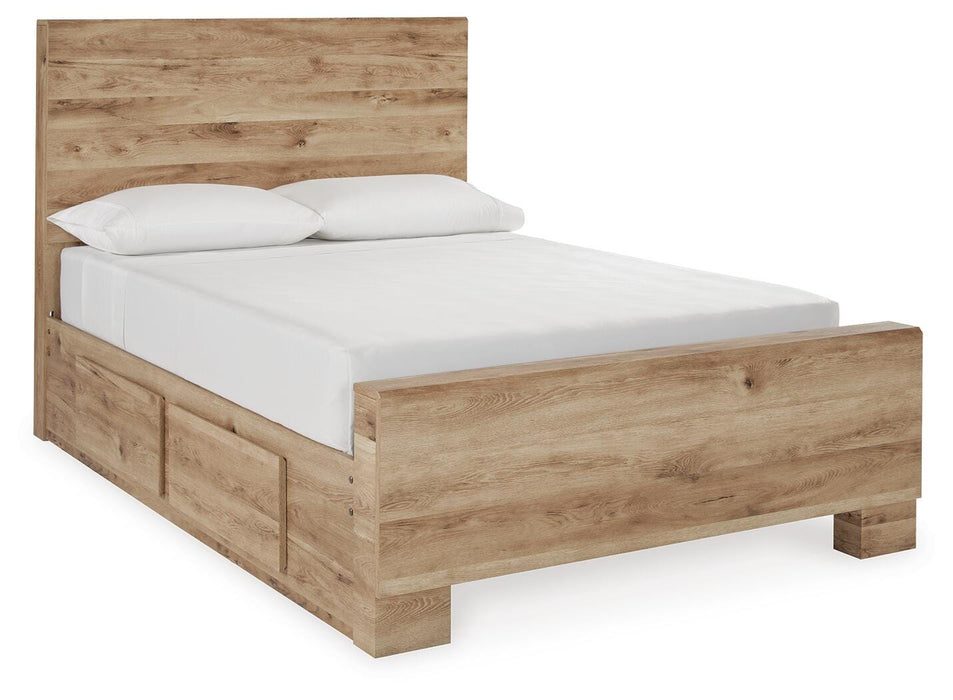 Hyanna Panel Bed with 1 Side Storage