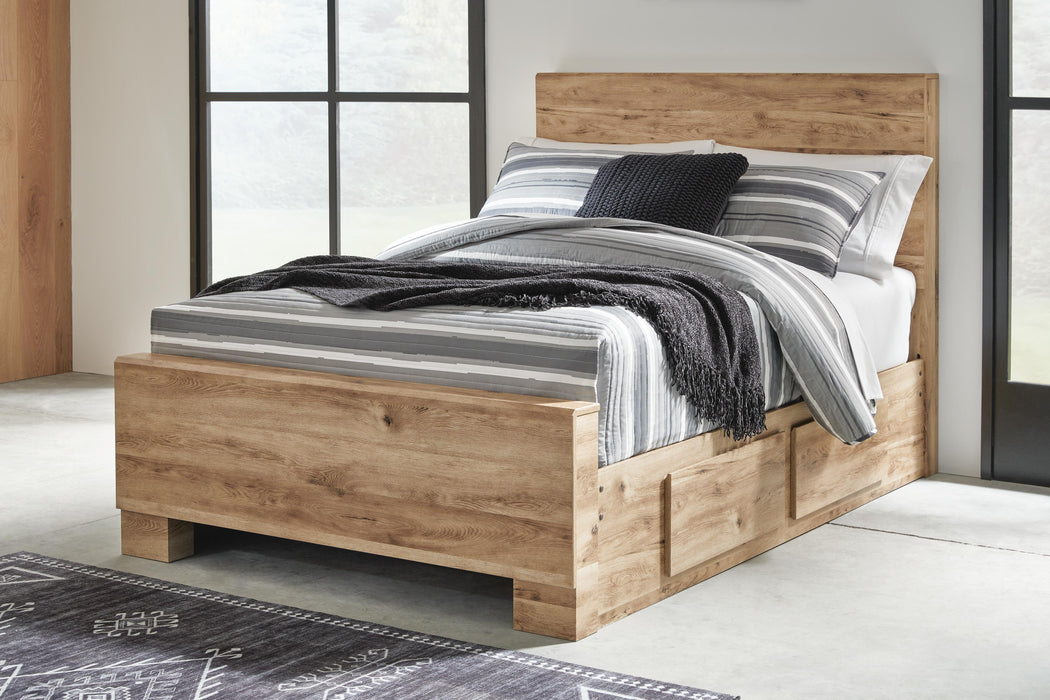 Hyanna Panel Bed with 1 Side Storage