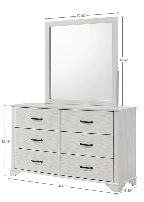 B110 Dresser & Mirror