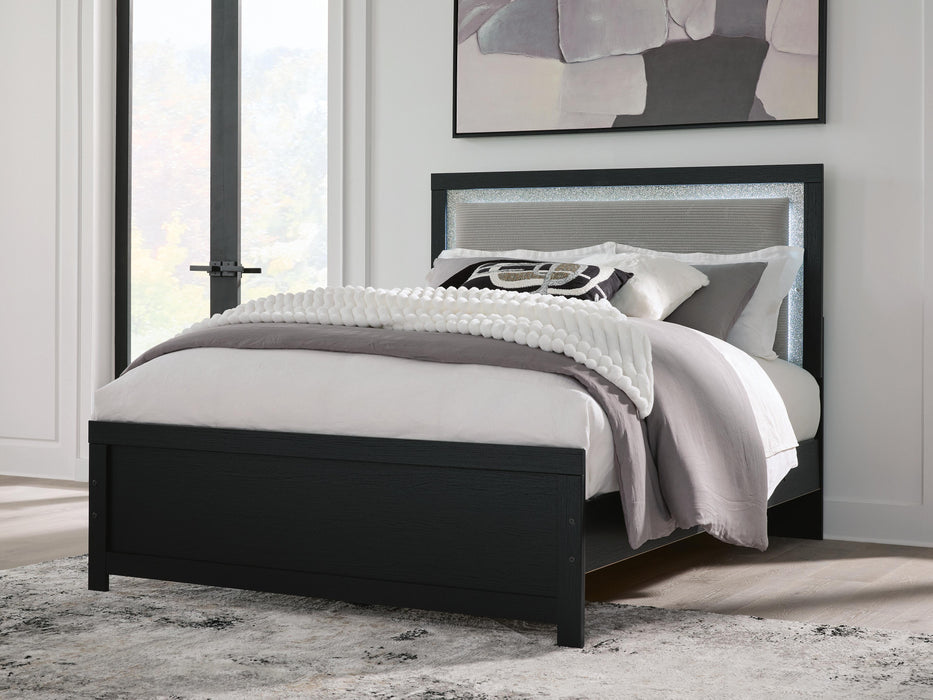Maeling Queen Upholstered Panel Bed