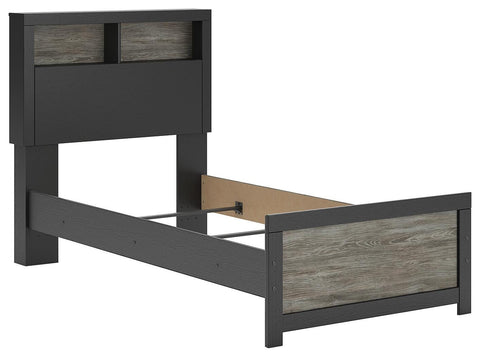 Cama con estantería Broachmyn
