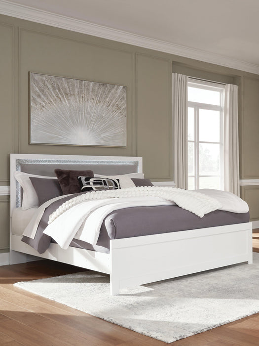 Maeling King Upholstered Panel Bed