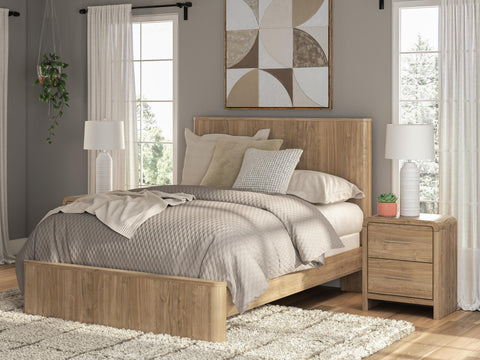 Cama de panel Queen Gramburg