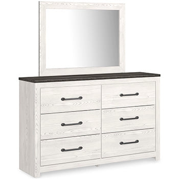 Gerridan King Panel Bed - Black/Gray;White