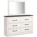 Gerridan King Panel Bed - Black/Gray;White