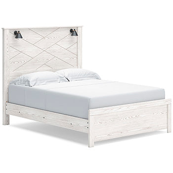 Gerridan King Panel Bed - Black/Gray;White