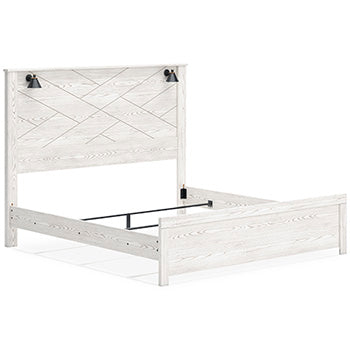 Gerridan King Panel Bed - White