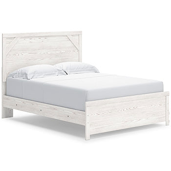 Gerridan King Panel Bed - Black/Gray;White