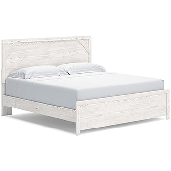 Gerridan King Panel Bed - Black/Gray;White