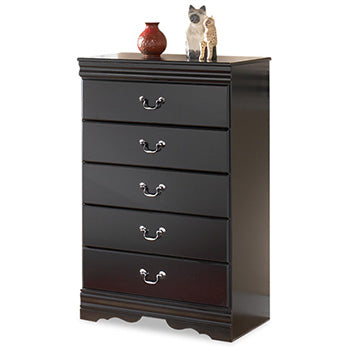 Huey Vineyard Nightstand - Black/Gray