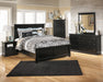 Maribel Panel Bedroom Set in Black - bedroom room scene