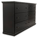 Maribel Nightstand - Black/Gray