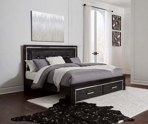 Kaydell King Upholstered Panel Bed with Storage