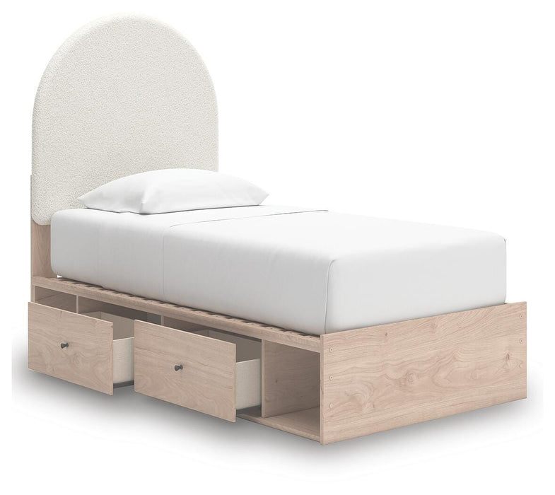Arloster Upholstered Panel Bed with Storage - image 5