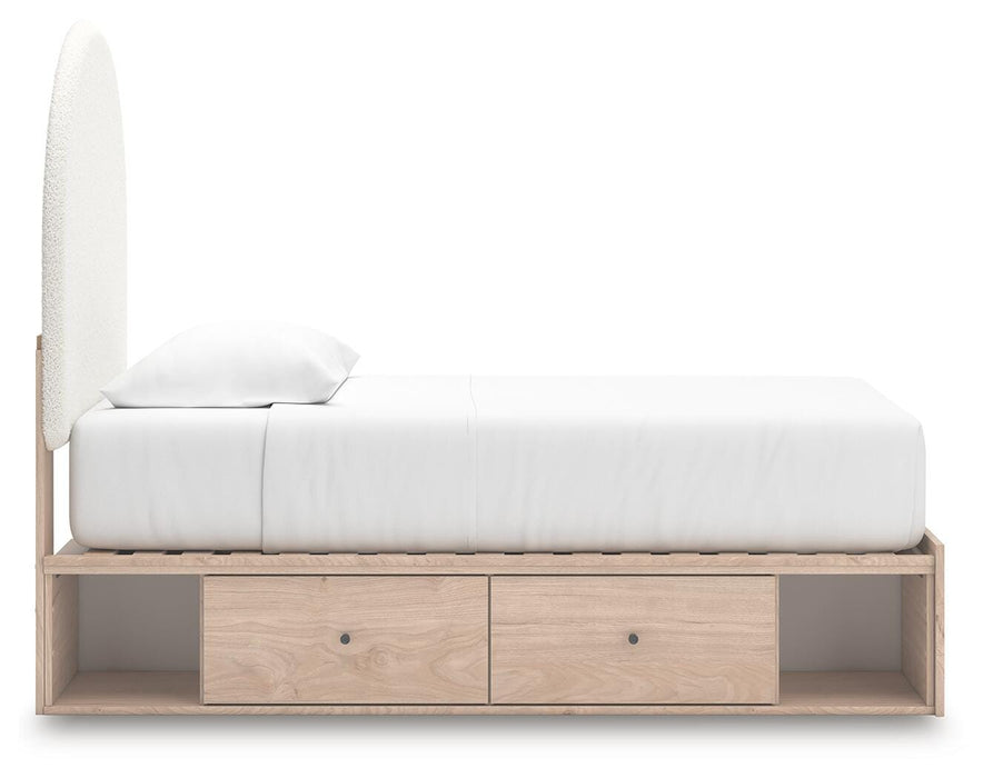 Arloster Upholstered Panel Bed with Storage - image 9