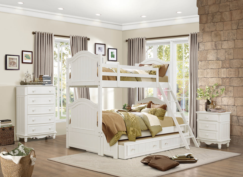 Clementine (5) Twin/Full Bunk Bed with Twin Trundle