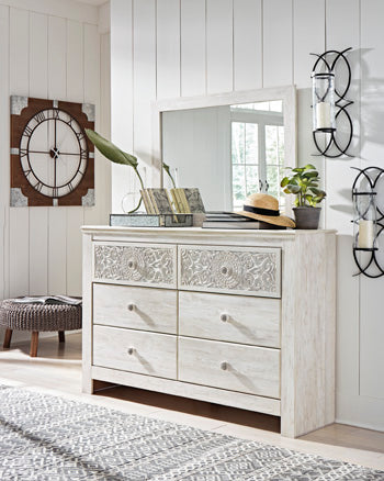 Paxberry Twin Panel Bed - White
