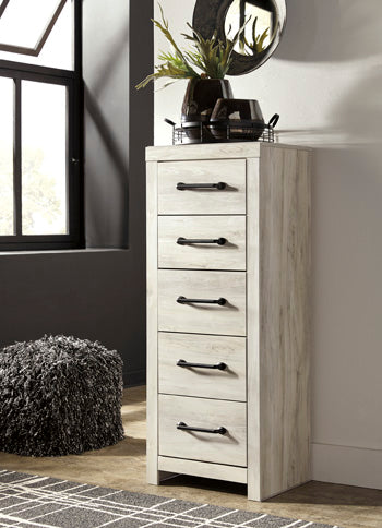 Cambeck King Panel Bed with 2 Storage Drawers - White