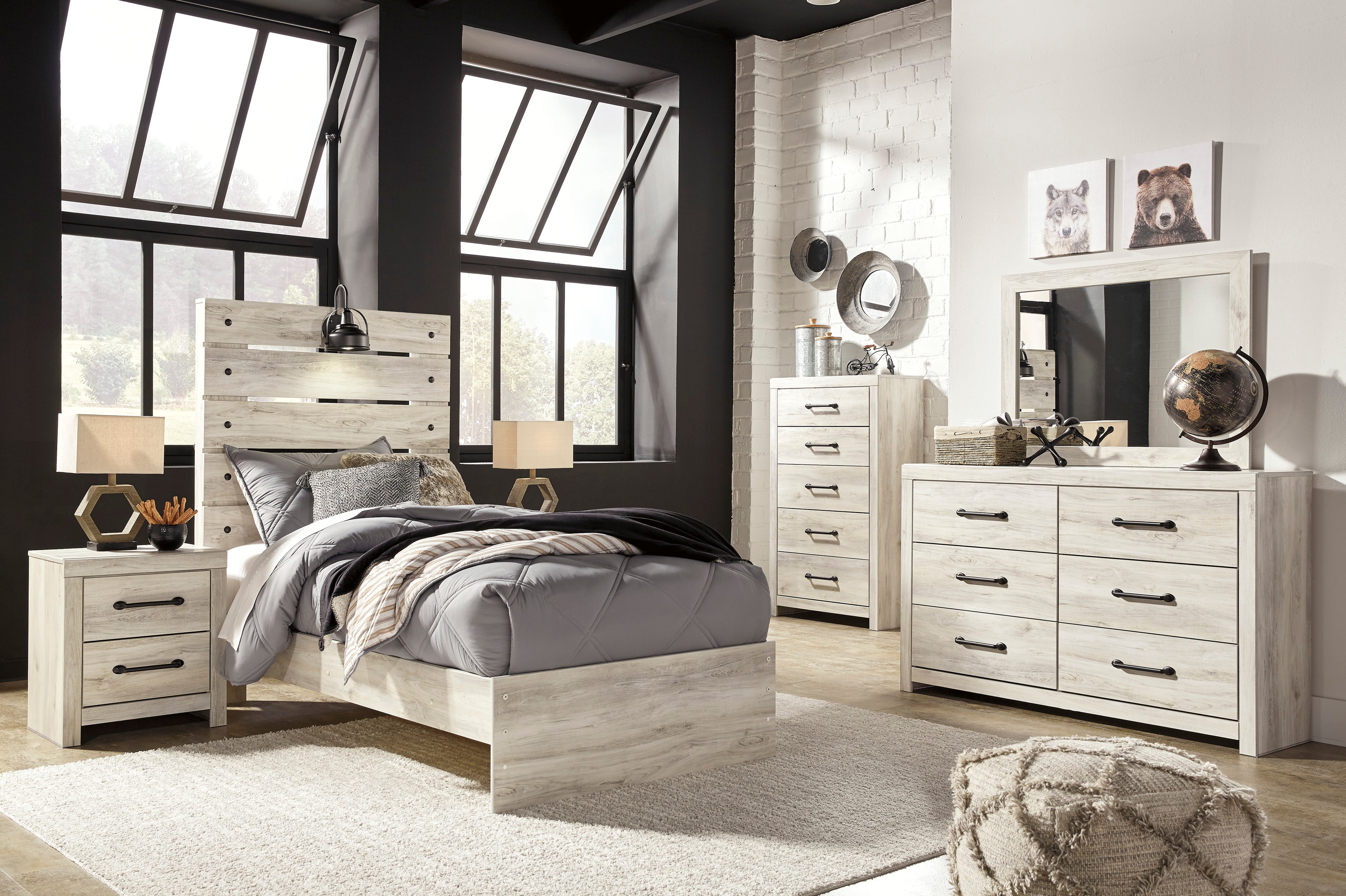 Cambeck Panel Bed, Dresser, Mirror, Chest and Nightstand