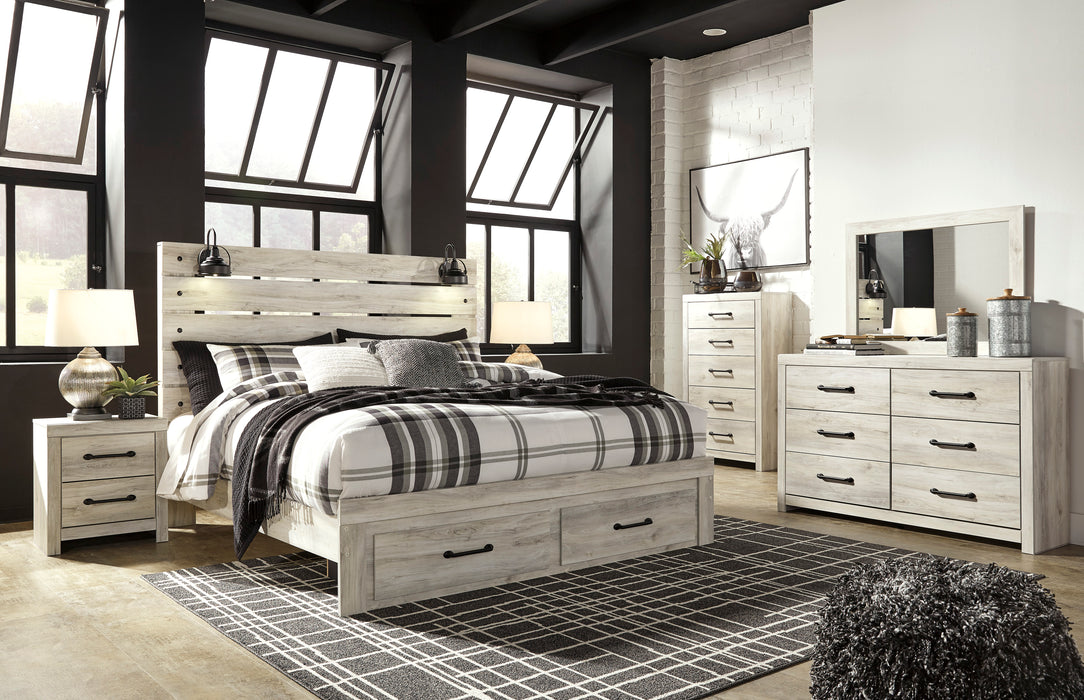 Cambeck King Panel Bed with 2 Storage Drawers