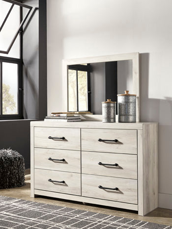 Cambeck King Panel Bed with 2 Storage Drawers - White