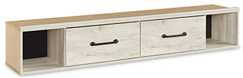 Cambeck King Panel Bed with 2 Storage Drawers - White