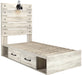 Cambeck Twin Panel Bed with 4 Storage Drawers