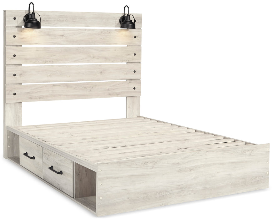 Cambeck Queen Panel Bed with 2 Storage Drawers