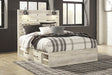Cambeck King Panel Bed with 2 Storage Drawers - White