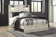 Cambeck King Panel Bed with 2 Storage Drawers - White