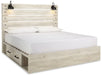 Cambeck King Panel Bed with 2 Storage Drawers