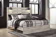 Cambeck King Panel Bed with 2 Storage Drawers - White