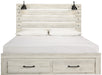 Cambeck King Panel Bed with 2 Storage Drawers