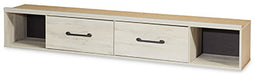 Cambeck King Panel Bed with 2 Storage Drawers - White