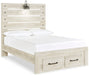 Cambeck Full Panel Bed with 2 Storage Drawers