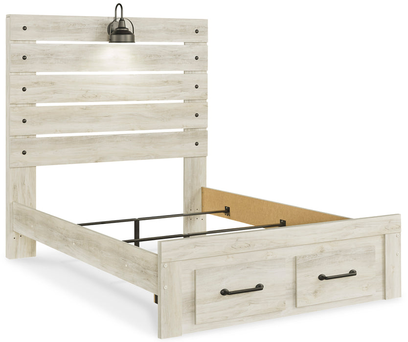 Cambeck Full Panel Bed with 2 Storage Drawers