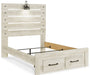 Cambeck Full Panel Bed with 2 Storage Drawers