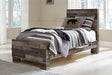 Derekson Full Panel Bed - Black/Gray;Brown/Beige