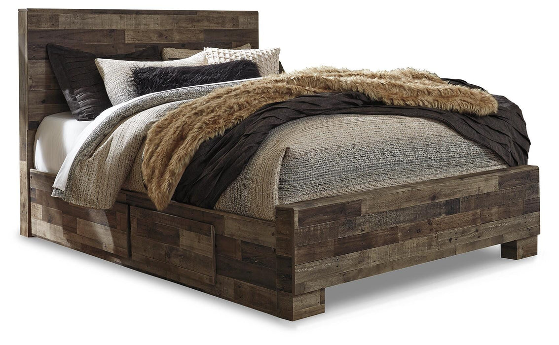 Derekson Panel Bed with 2 Side Storage