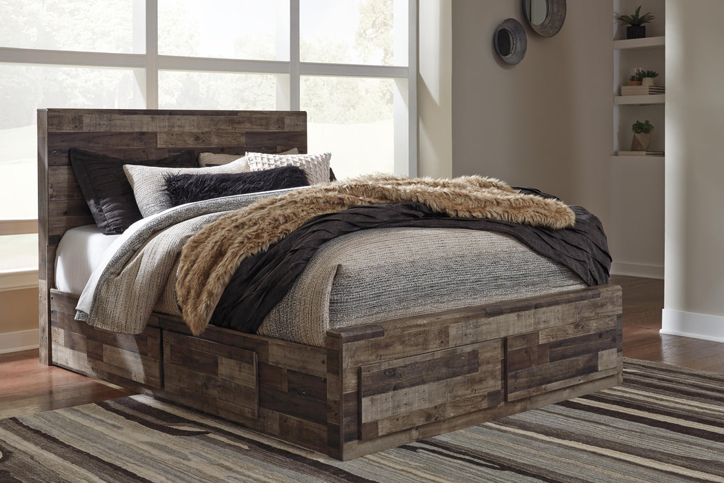 Derekson Panel Bed with 2 Storage Drawers