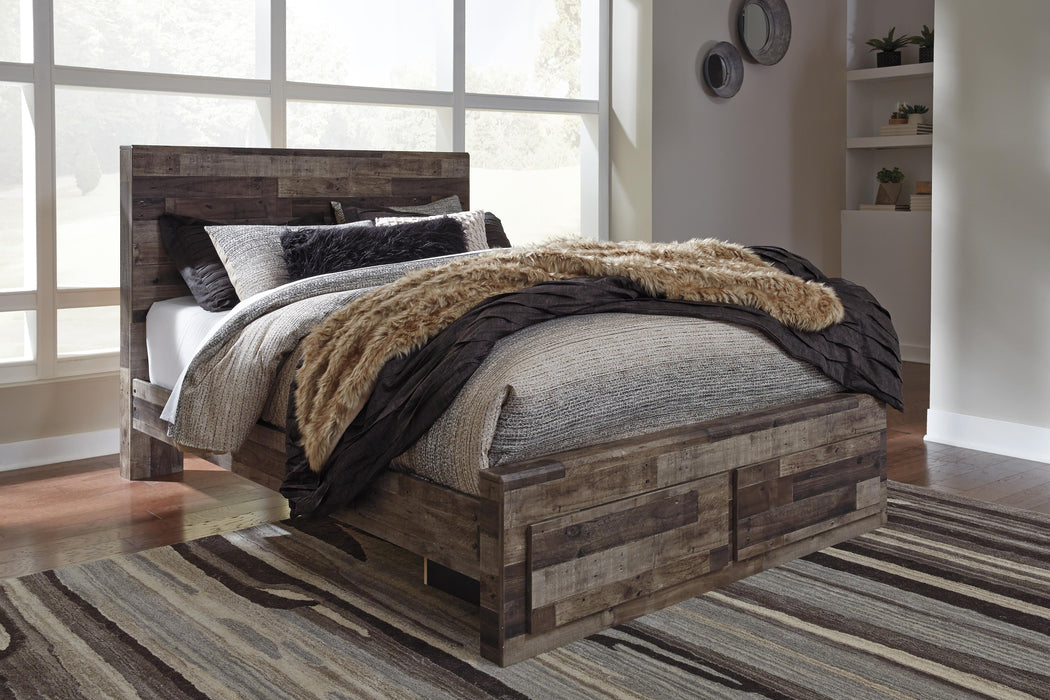 Derekson Panel Bed with 2 Storage Drawers