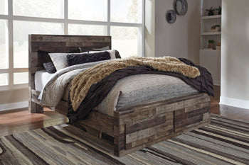 Derekson Full Panel Bed - Black/Gray;Brown/Beige